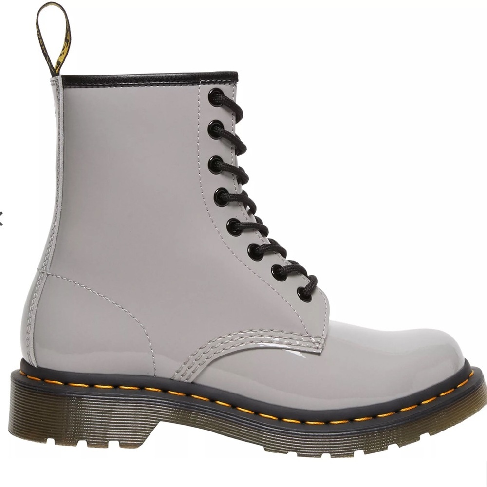 Dr. Martens Gray Lace-Up Boots